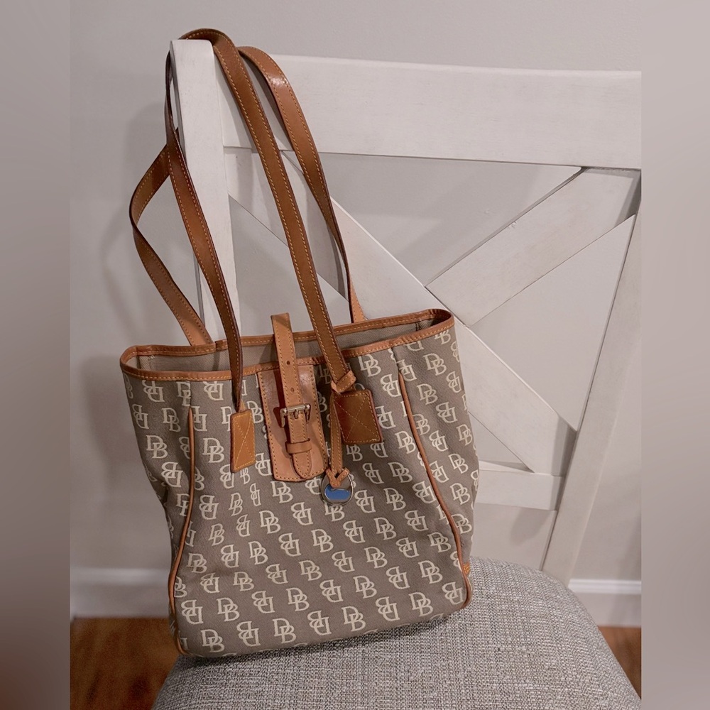 Brown Designer Tote Bag D&B